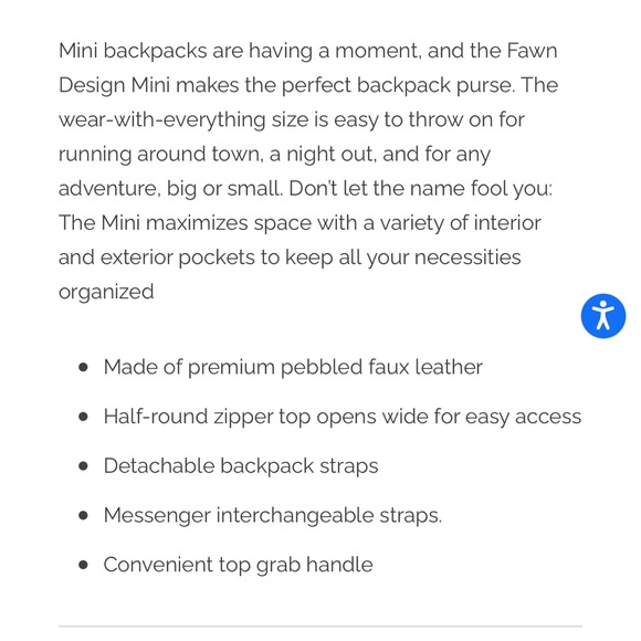 Fawn Mini Backpack - Picture 3 of 6